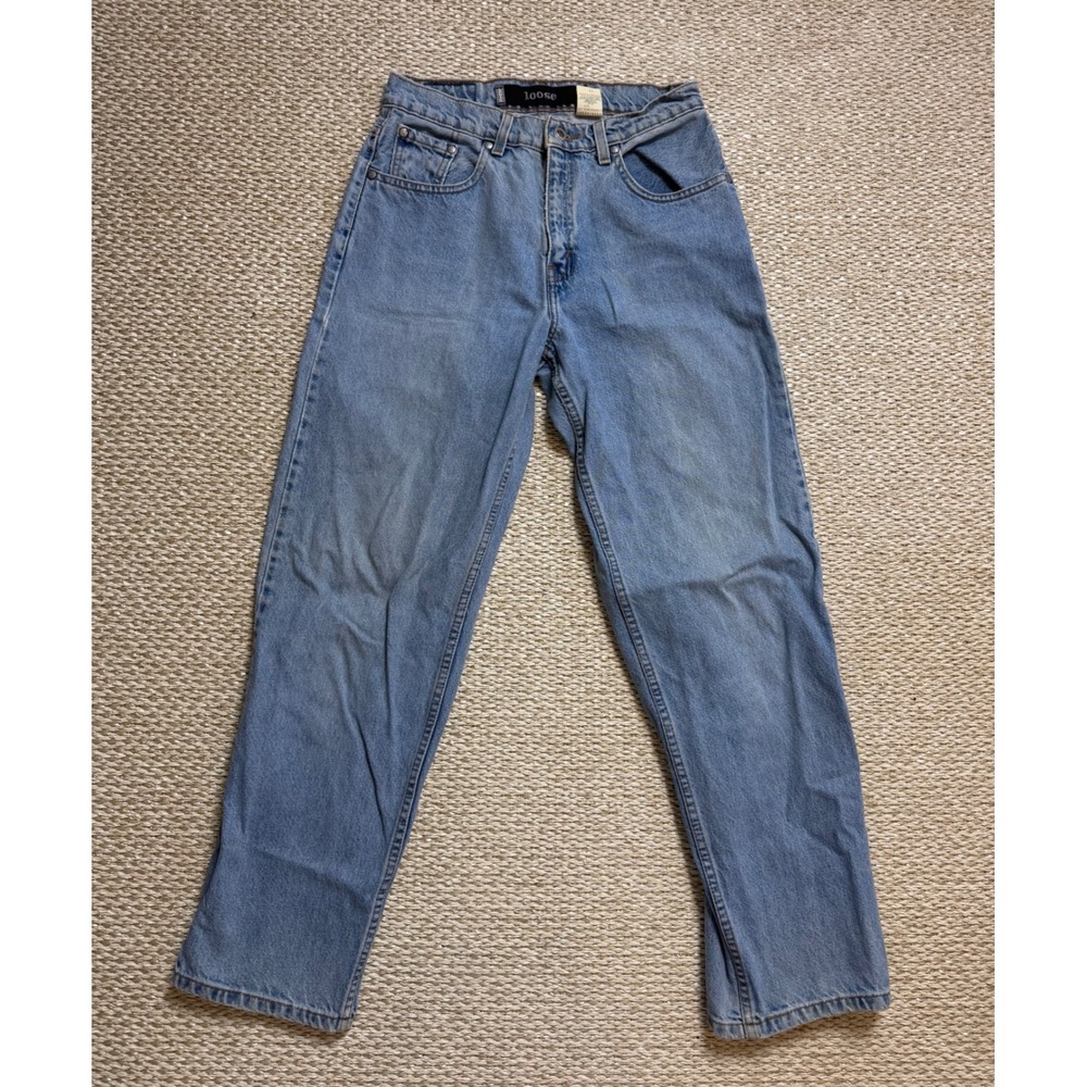 Levis SilverTab Loose Jeans Light Wash Blue Vintage 90s High Rise Denim 9S